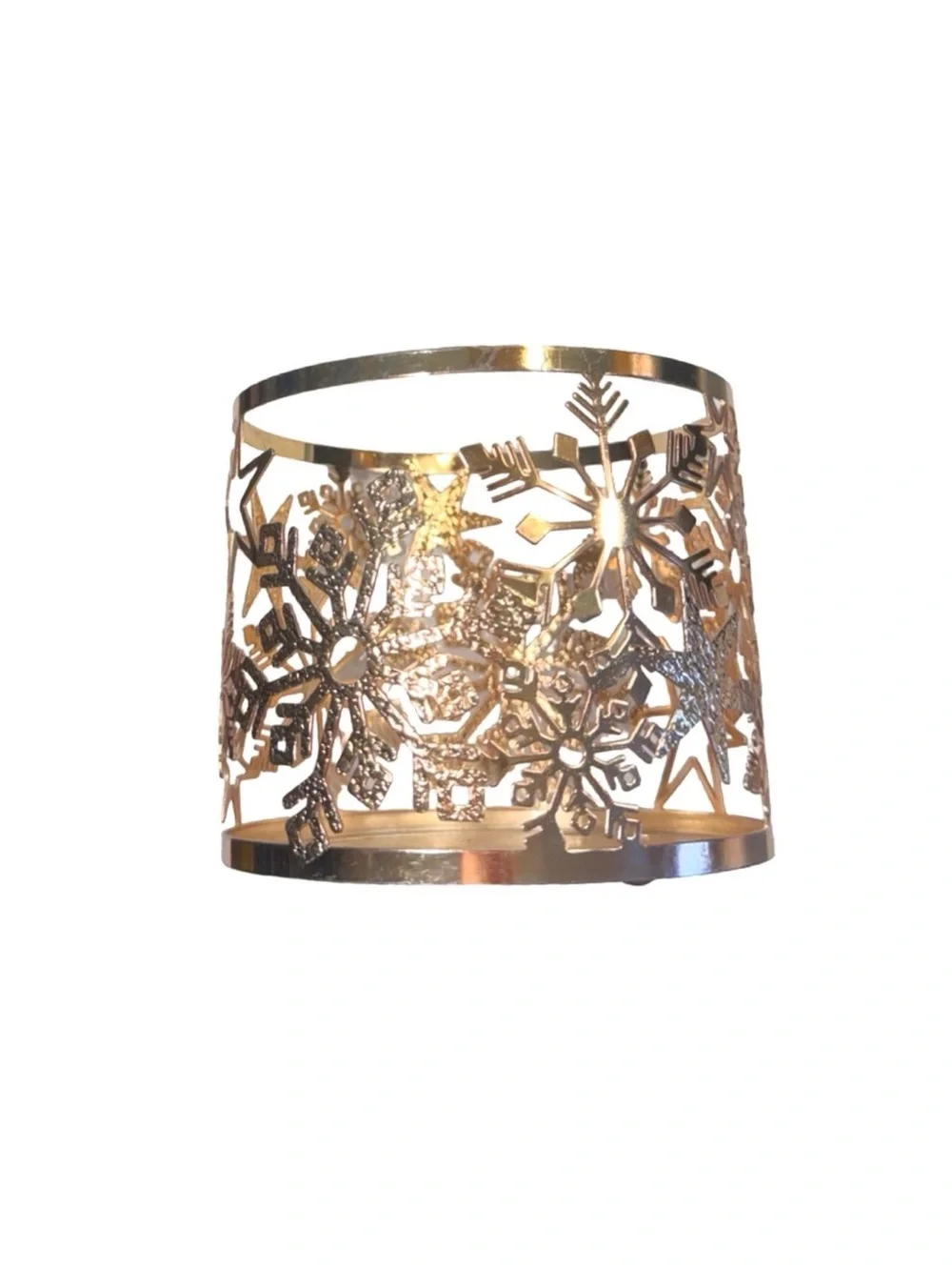 Snowflakes and Stars Candle Holder